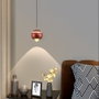 Opviq Lámpara de araña marrón con cristal opalino